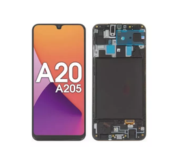 Pantalla / Modulo Samsung A20 Con Marco Incell SVC